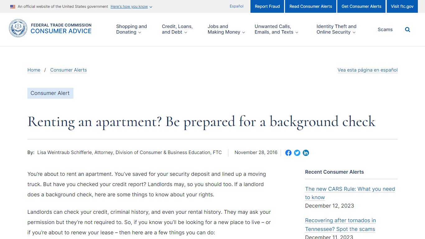 Renting an apartment? Be prepared for a background check