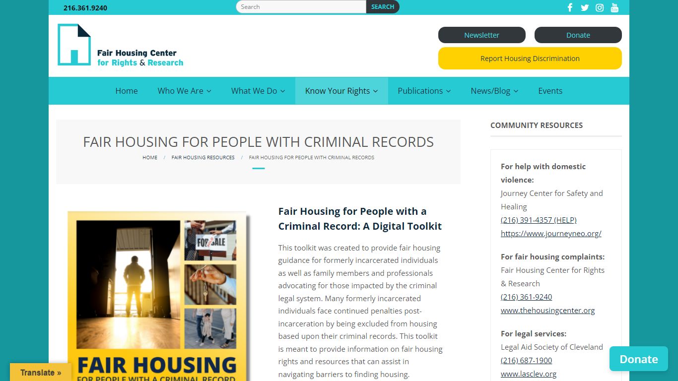 Fair Housing for People with Criminal Records